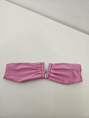 FAE Swim Bandeau Bikini Top XS Pink Strapless